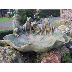 Frogs on a Lily Bowl