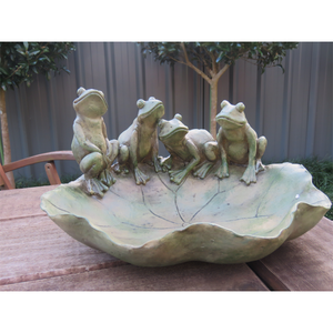 Frogs on a Lily Bowl