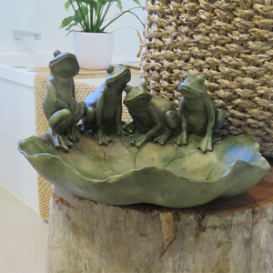 Frogs on a Lily Bowl